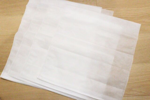 ダイソーの靴収納袋（37cm×30cm、5枚）が便利