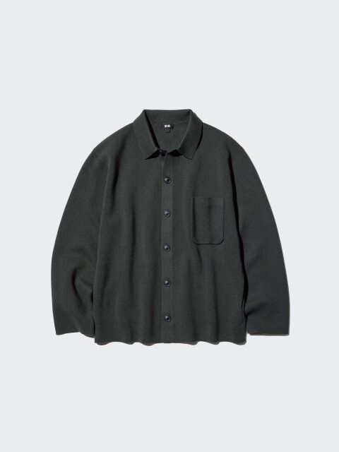 2025ユニクロミラノリブシャツカーディガン