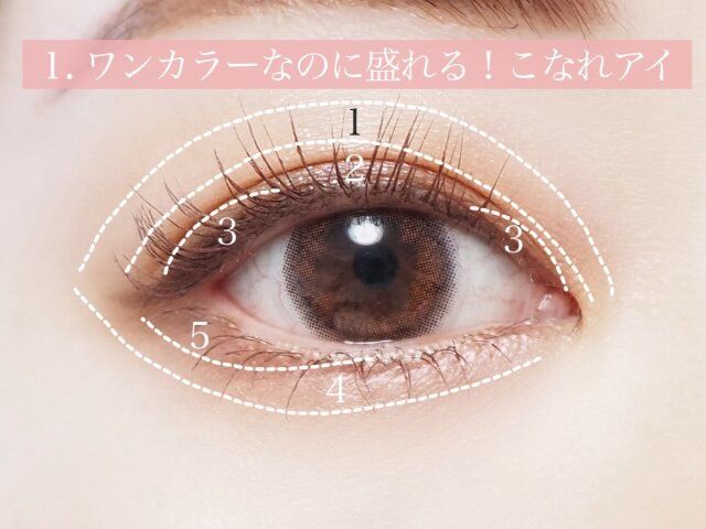 ワンカラーなのに盛れる！こなれアイ 解説