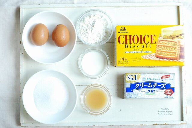 クッキーチーズサンドの材料