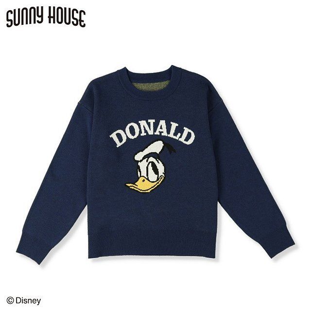 しまむらのドナルドダックのニットプルオーバー