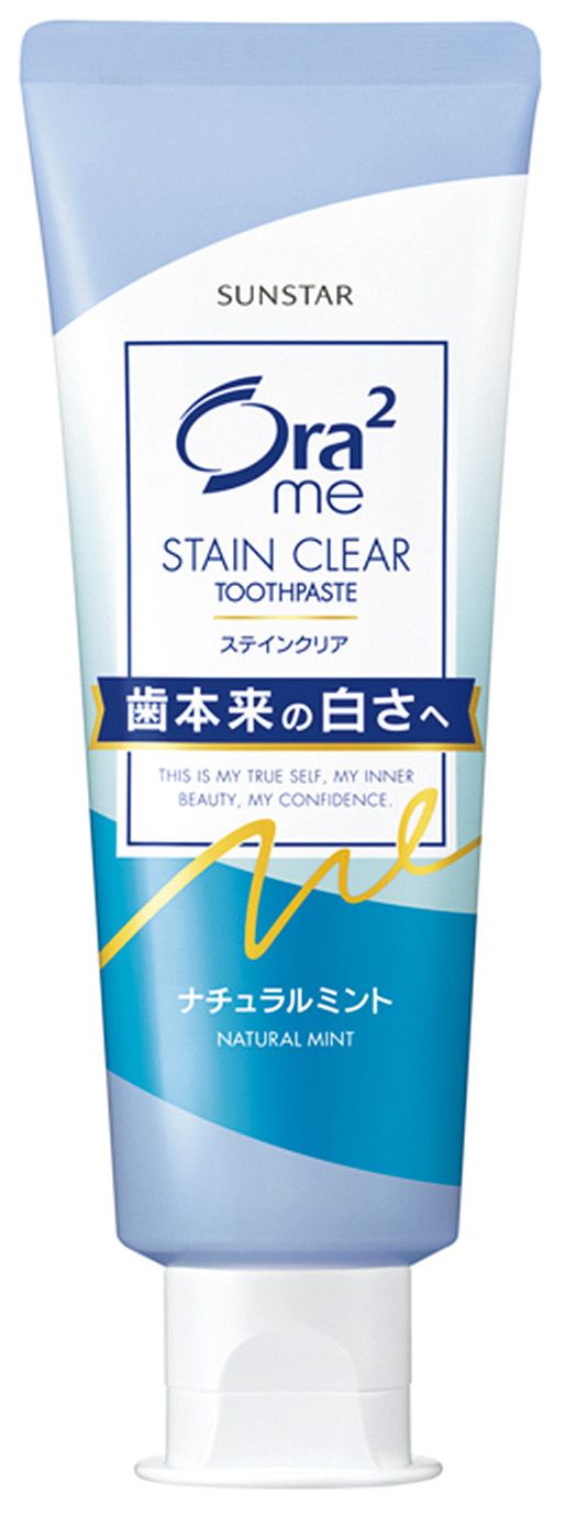 オーラツーミー ステインクリア ペースト ナチュラルミント ［医薬部外品］ 130g ￥385（編集部調べ）／サンスター