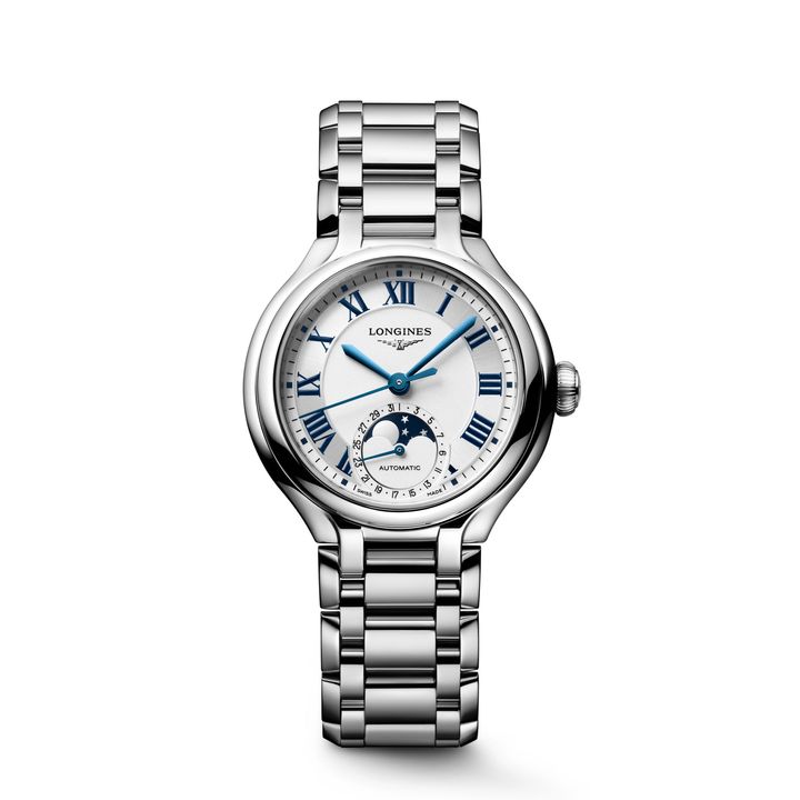 「ロンジン プリマルナ」 ダイアモンド＆サンレイシルバーダイアル ¥862,400／LONGINES（ロンジン 03-6254-7350）