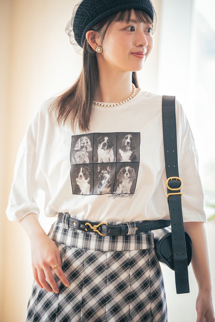 童顔さん必見！チェック柄スカートはカジュアルダウンして大人可愛く着よう【FUDGE FRIEND おしゃれさんの毎日コーディネート vol.579｜Maruru】