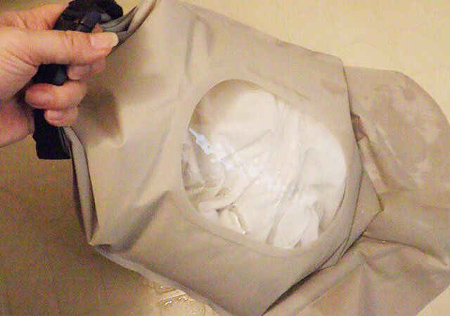 ダイソーの汚れ落ちが良いウォッシュバッグ 7L