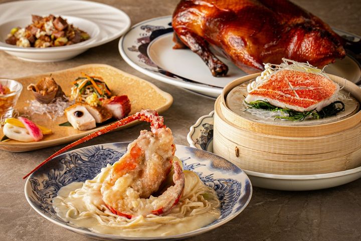 香港スタイルの就任記念特別コース 開業月限定、北京ダック食べ放題