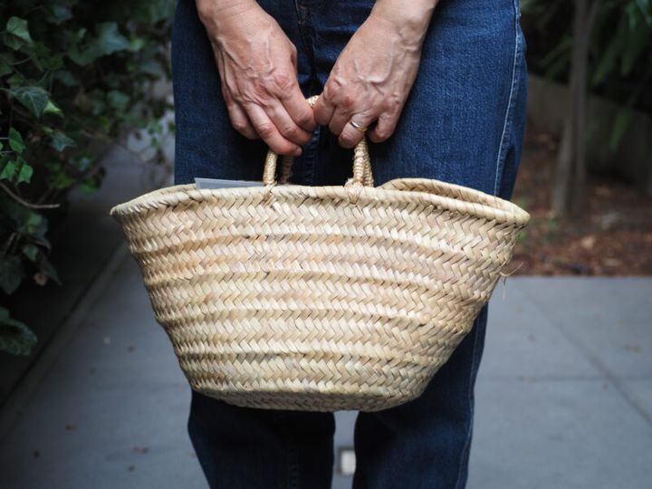 無印良品のかごバッグ