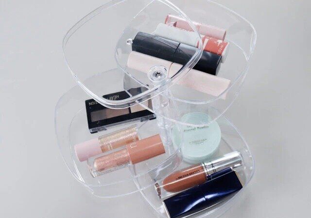 ダイソー 回転透明収納ケース（3段）