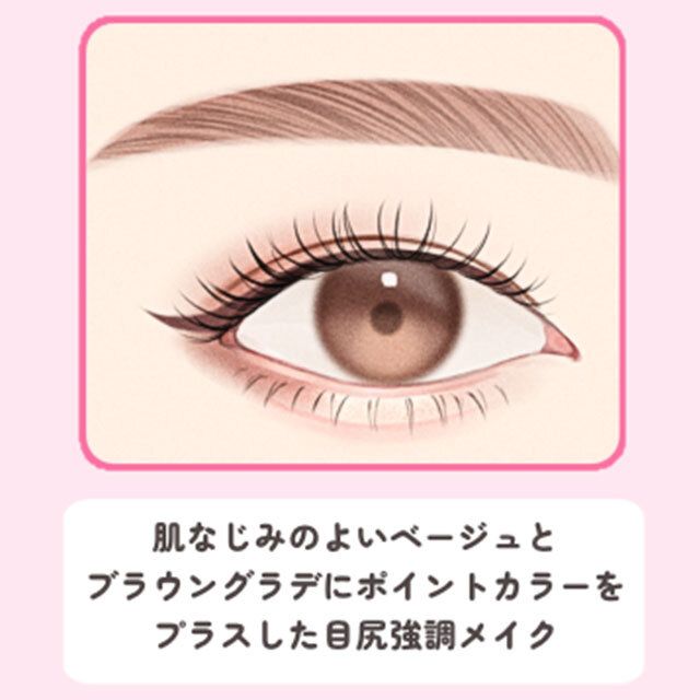 奥二重さん向け基本のアイメイク