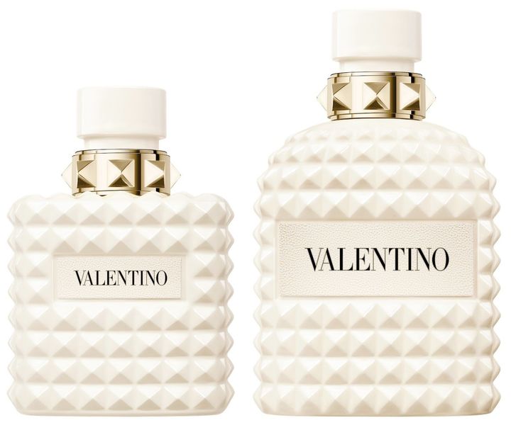 〈左〉ドンナ ボーン イン ローマ アイボリー コレクション オードパルファン 100ml ￥36,630 〈右〉ウオモ ボーンイン ローマ アイボリー コレクション オードトワレ 100ml ￥27,830（ともに11月26日より限定発売）