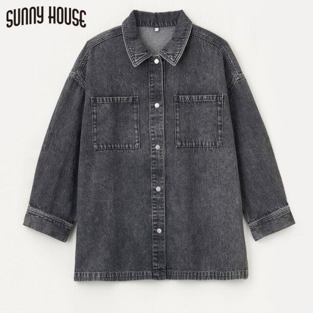2025しまむら秋SUNNY HOUSEデニムシャツ