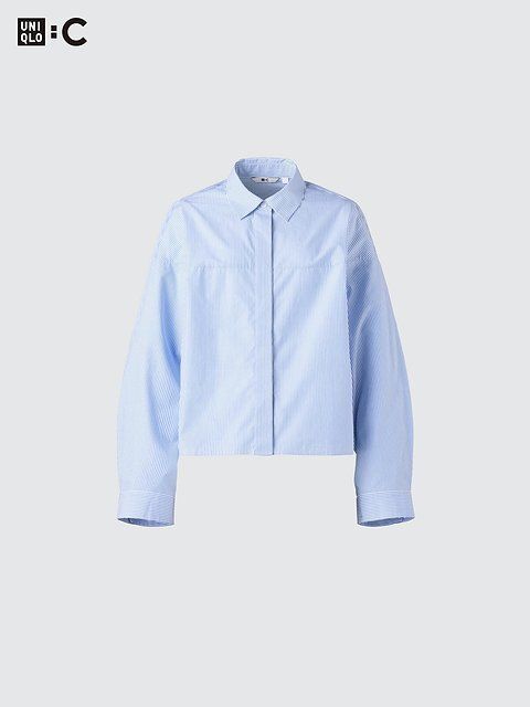 ユニクロのコットンコクーンシャツ