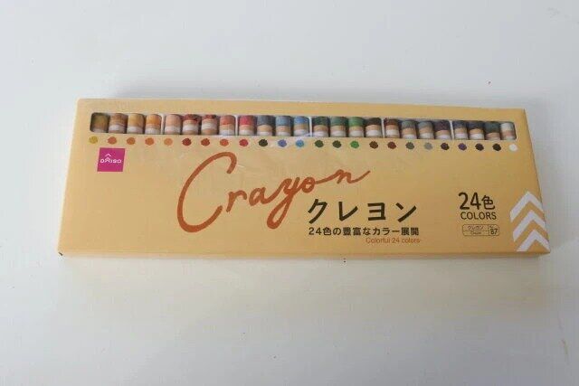 ダイソー クレヨン（24色） パッケージ