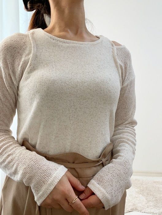 しまむら「透かし編みプルオーバー」