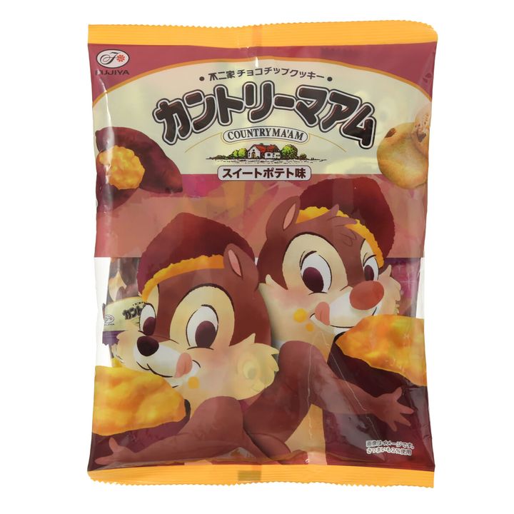 【不二家】カントリーマアム チップ＆デール スイートポテト チョコチップクッキー SWEET POTATO FLAVOR02