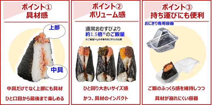 旨さ相盛おむすび 特徴