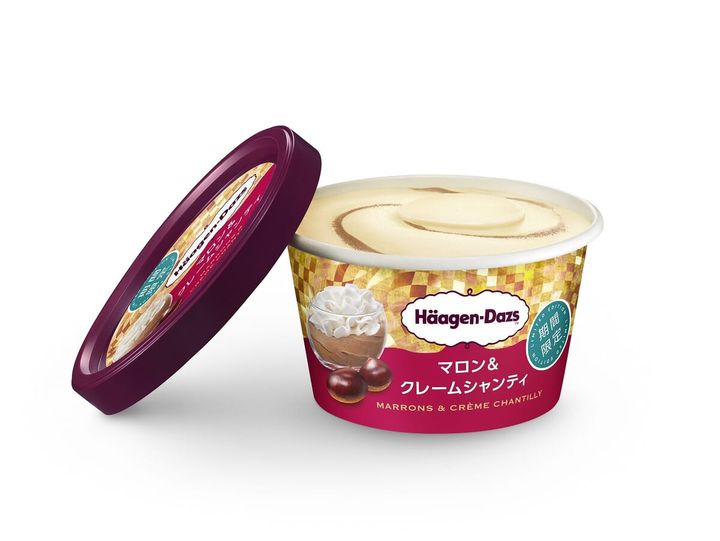 ハーゲンダッツ ミニカップ「マロン＆クレームシャンティ」イメージ