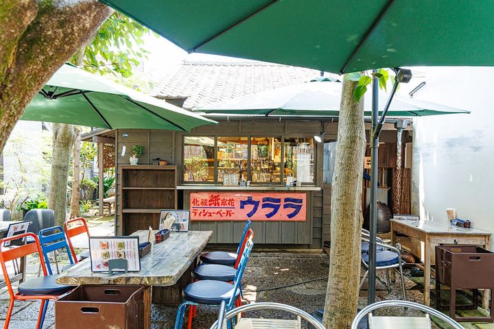 テラス席正面のカウンター