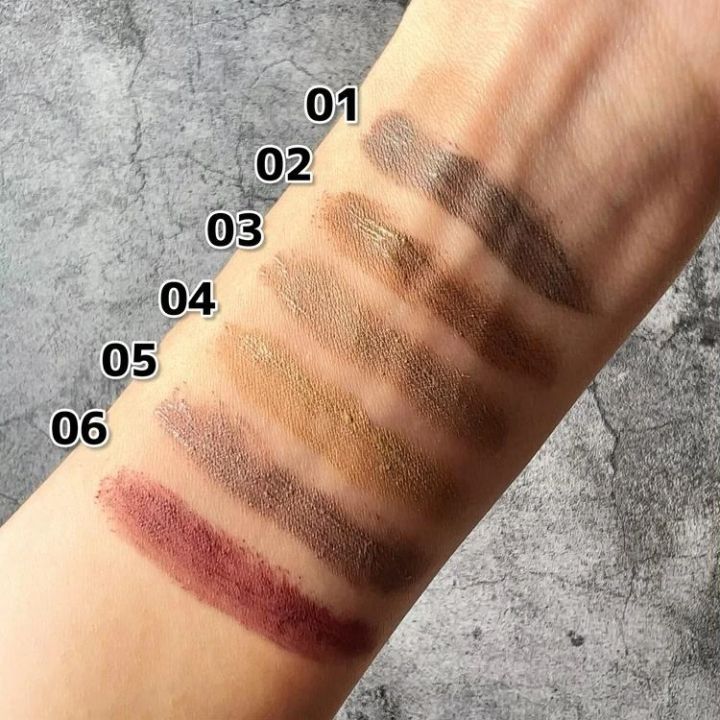 ハンオールブロウカラーのスウォッチ