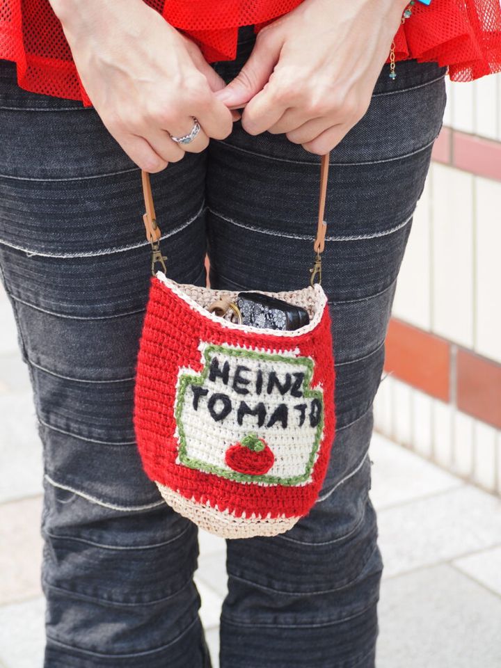 手作りのトマト缶バッグ