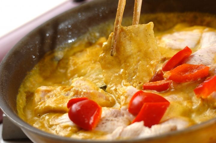 鶏むね肉のカレークリーム煮の作り方4
