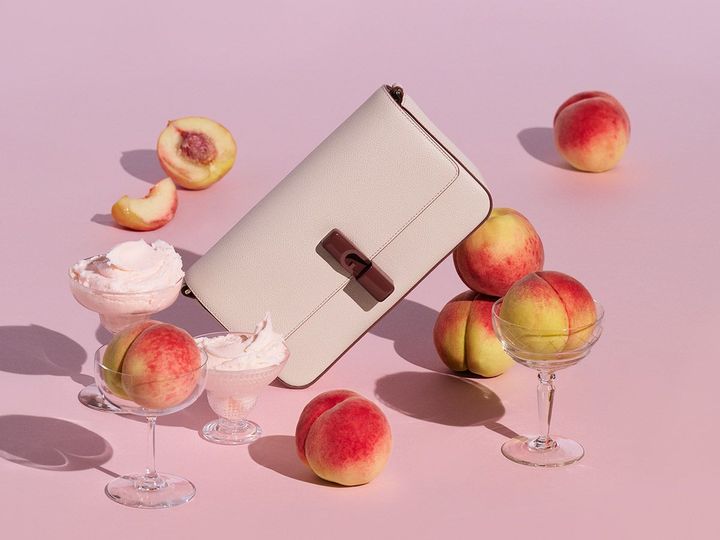 「フルラ イリデ」バッグ フレッシュピーチ ￥49,500