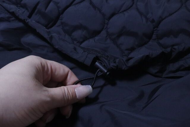 キルトショルダーバッグ ドローストリング