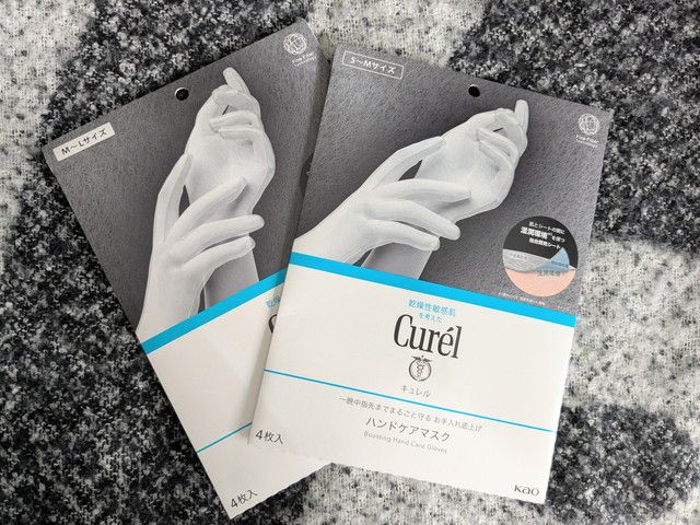 キュレル ハンドケアマスク 外箱パッケージ写真