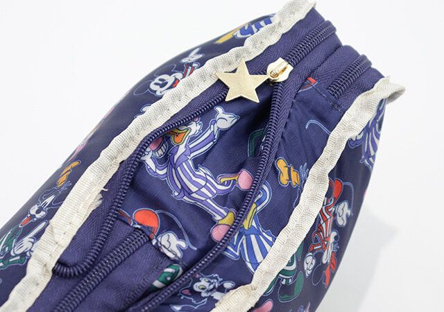 ディズニーパジャマパーティー圧縮収納ポーチファスナー