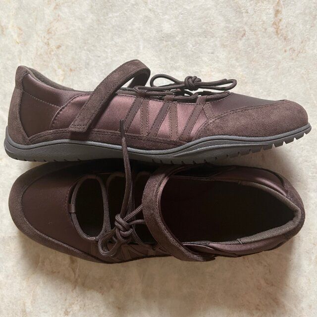 GU レースアップバレエスニーカー+E DARK BROWN