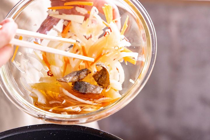 調味液に浸ける