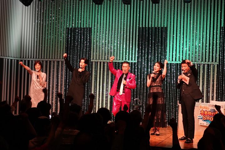 石川みゆき、原田波人、角川博、川野夏美、中山秀征