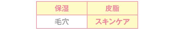 皮脂 保湿 スキンケア