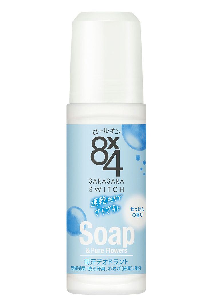 8x4 ロールオン せっけんの香り ［医薬部外品］ 45mL ￥693（編集部調べ）／ニベア花王