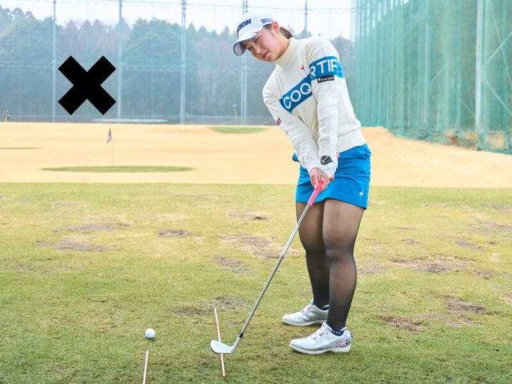 アイアンの方向性を簡単に上げるコツ！「目線が重要」と女子プロ
