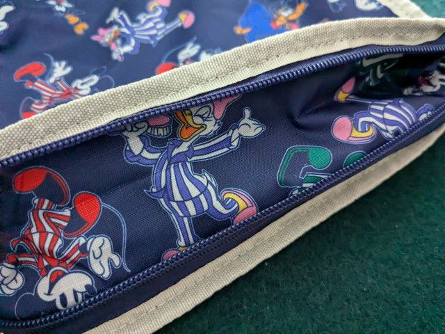 圧縮収納ポーチを開いた状態