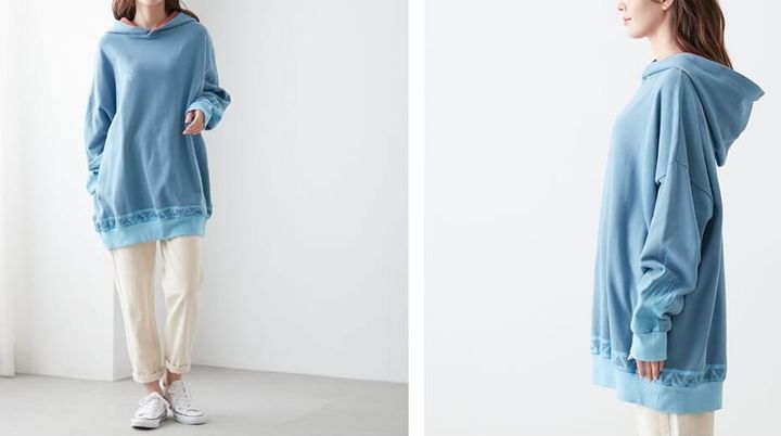 ユニセックスオーバーサイズパーカー「ハデス」 全身