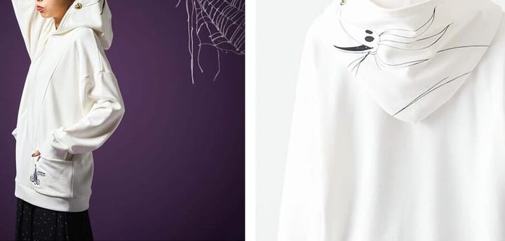 蓄光プリントパーカ「ナイトメアー・ビフォア・クリスマス／ゼロ」