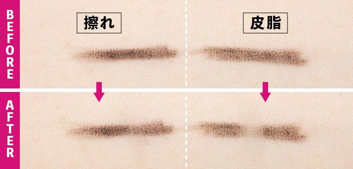 耐久性：擦れ・皮脂