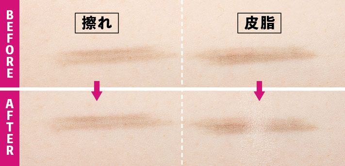 耐久性：擦れ・皮脂