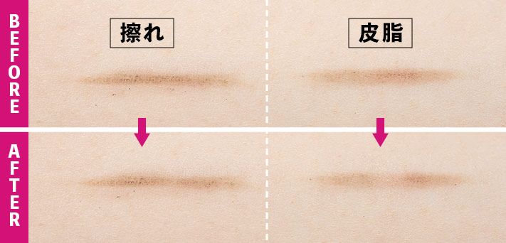 耐久性：擦れ・皮脂