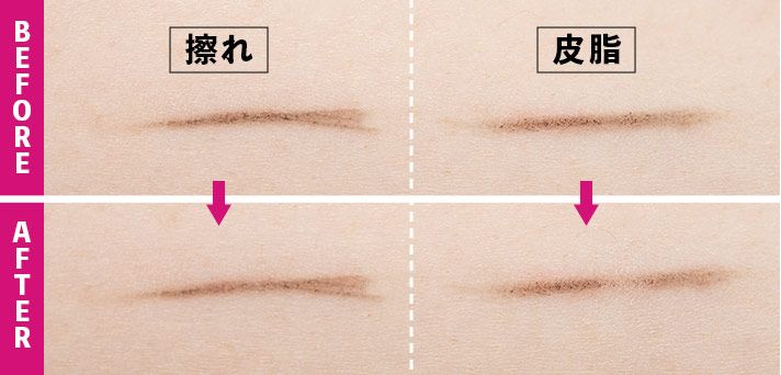 耐久性：擦れ・皮脂