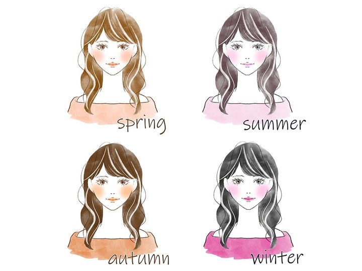 イエローベース・ブルーベースが似合う色（画像出典：PIXTA）