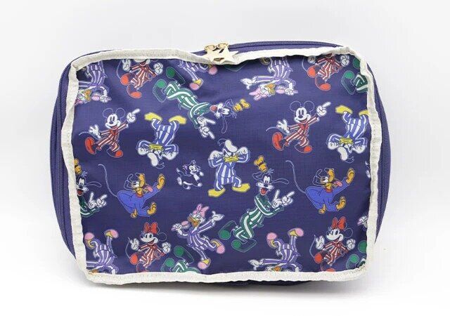 Disney MICKEY AND FRIENDS たっぷり入る！圧縮収納ポーチBOOK パジャマパーティーデザイン