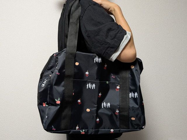 MOOMINボストンバッグ BOOKの表紙と付録セット写真