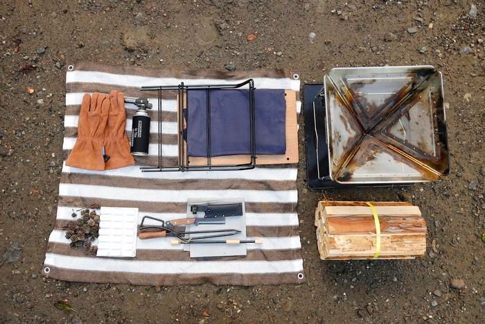 焚き火アイテムの置き画像