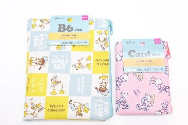 ダイソー メッシュケース、B6サイズ（ドナルド＆フレンズ）DC8 メッシュケース、カードサイズ（ドナルド＆フレンズ）DC8 パッケージ