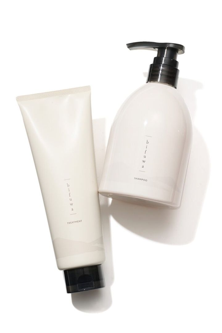 bifuwa シャンプー 480ml、トリートメント 240g 各¥4,070／モンシュシュ