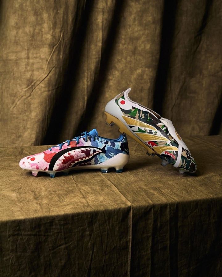 adidas×BAPEの最強コラボ「サッカースパイク」登場！久保建英が日本代表で『F50』を着用中…9月6日発売