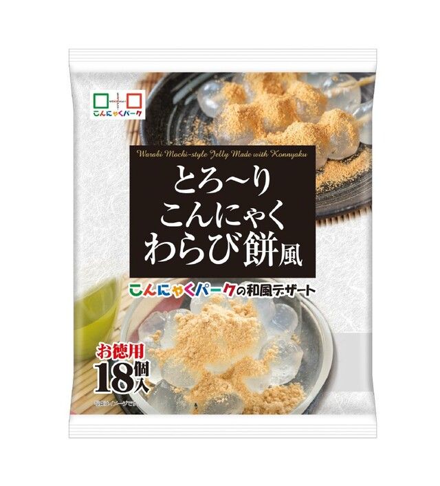 新商品「とろ～りこんにゃくわらび餅風」18個入り